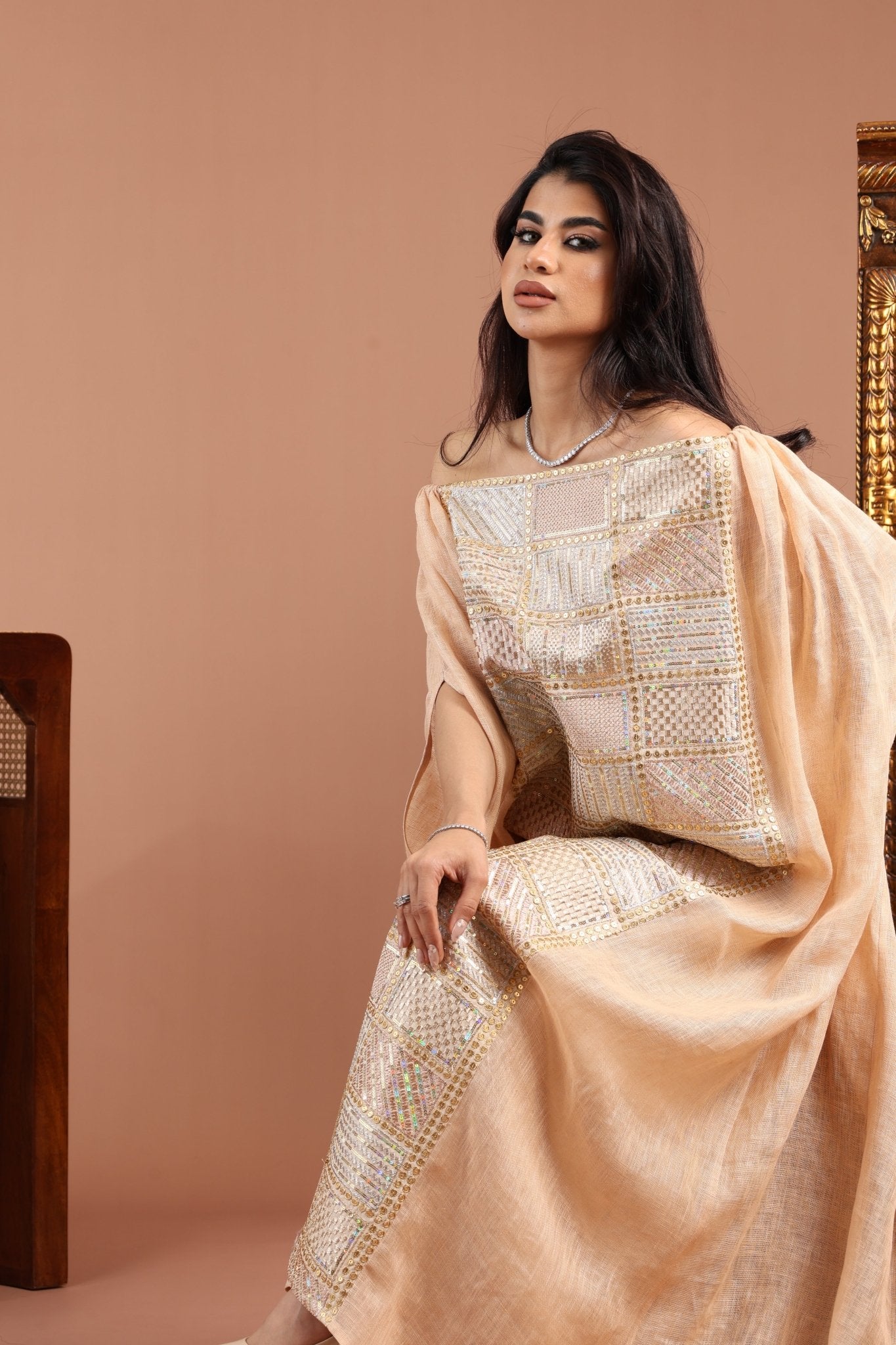 FCK 157 KAFTAN - FOUZ COUTURE - MIRA Y MANO