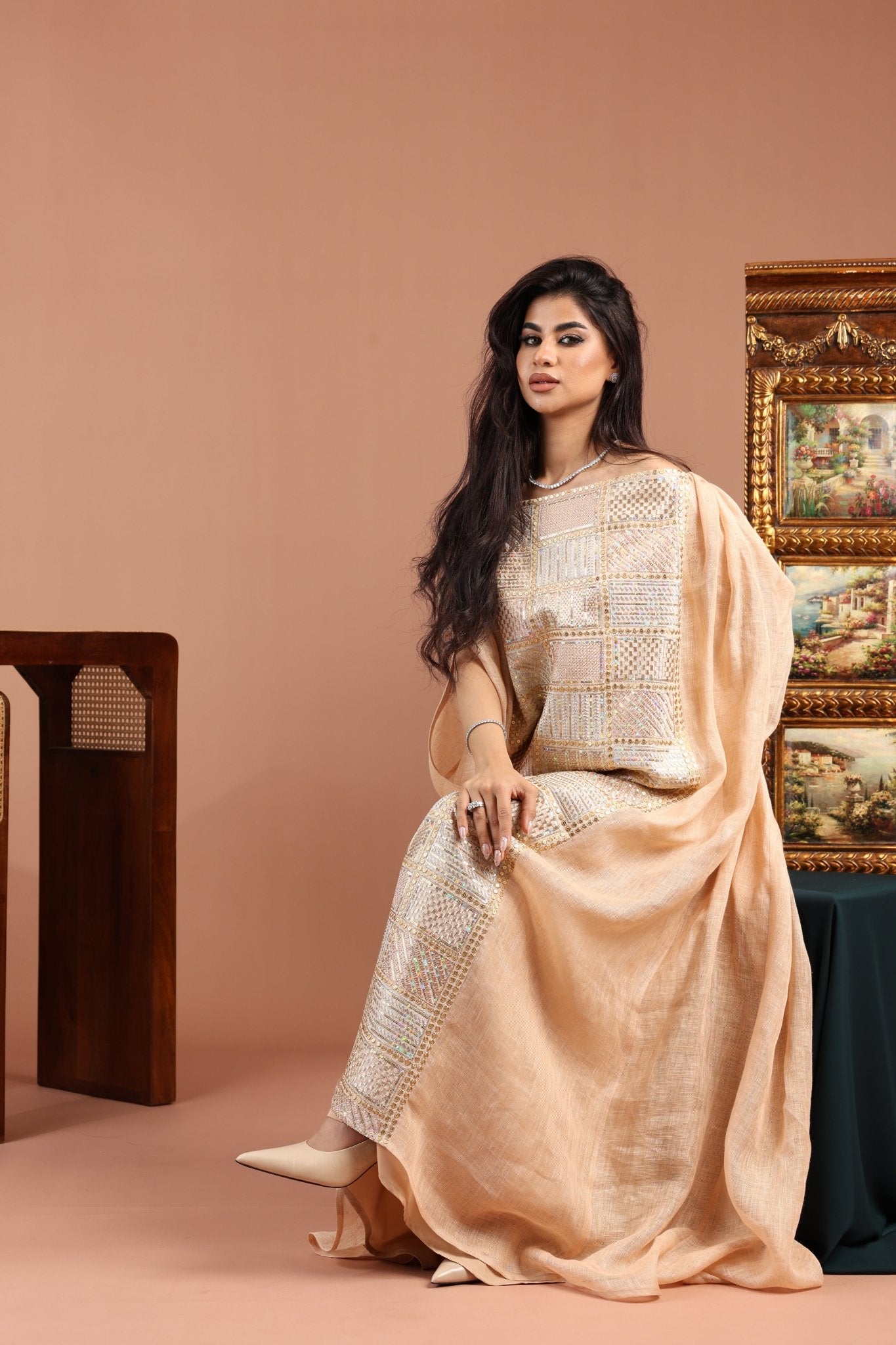 FCK 157 KAFTAN - FOUZ COUTURE - MIRA Y MANO