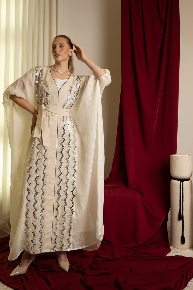 SS25FC004 KAFTAN - FOUZ COUTURE - MIRA Y MANO