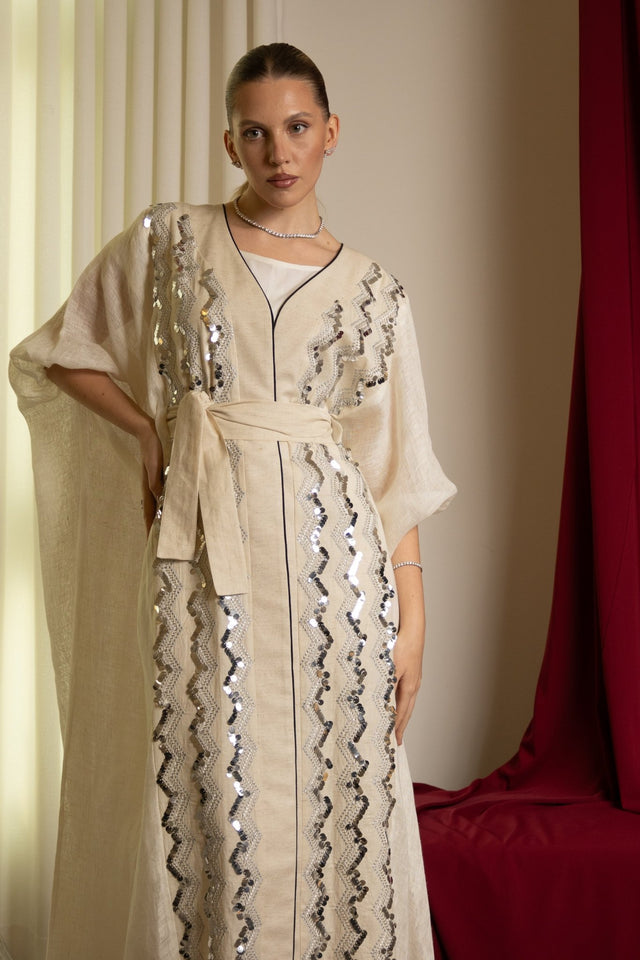 SS25FC004 KAFTAN - FOUZ COUTURE - MIRA Y MANO