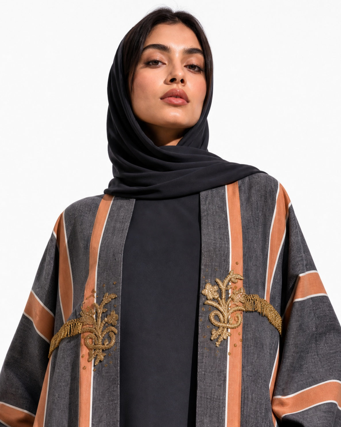 SIRKFT SIRMA – Grey Linen Abaya – Product image 3