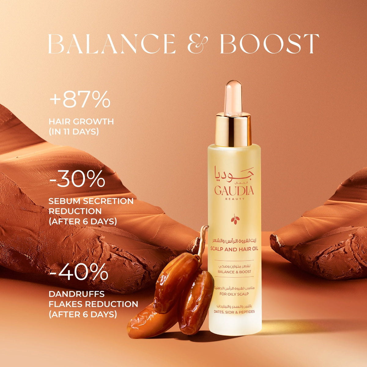 GAUDIA BALANCE & BOOST HAIR OIL - MIRA Y MANO