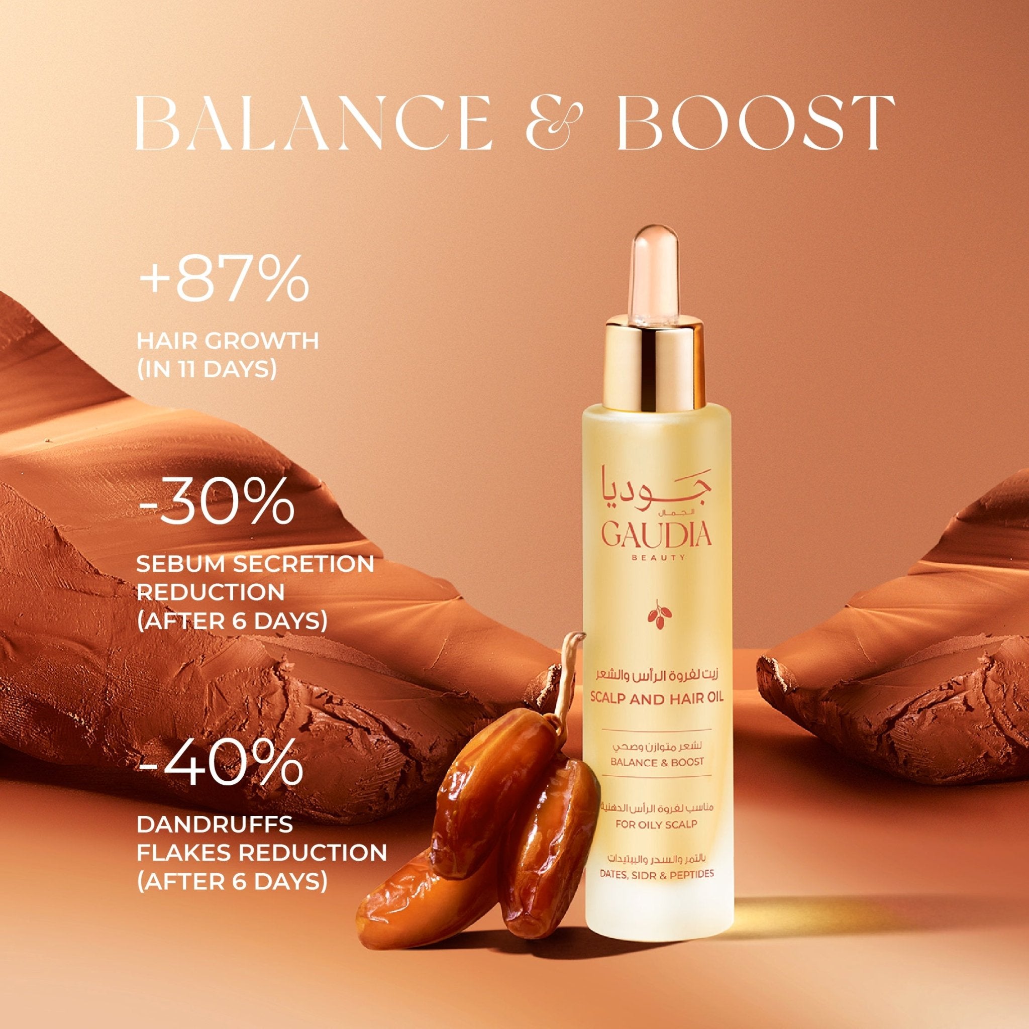 GAUDIA BALANCE & BOOST HAIR OIL - GAUDIA BEAUTY - MIRA Y MANO
