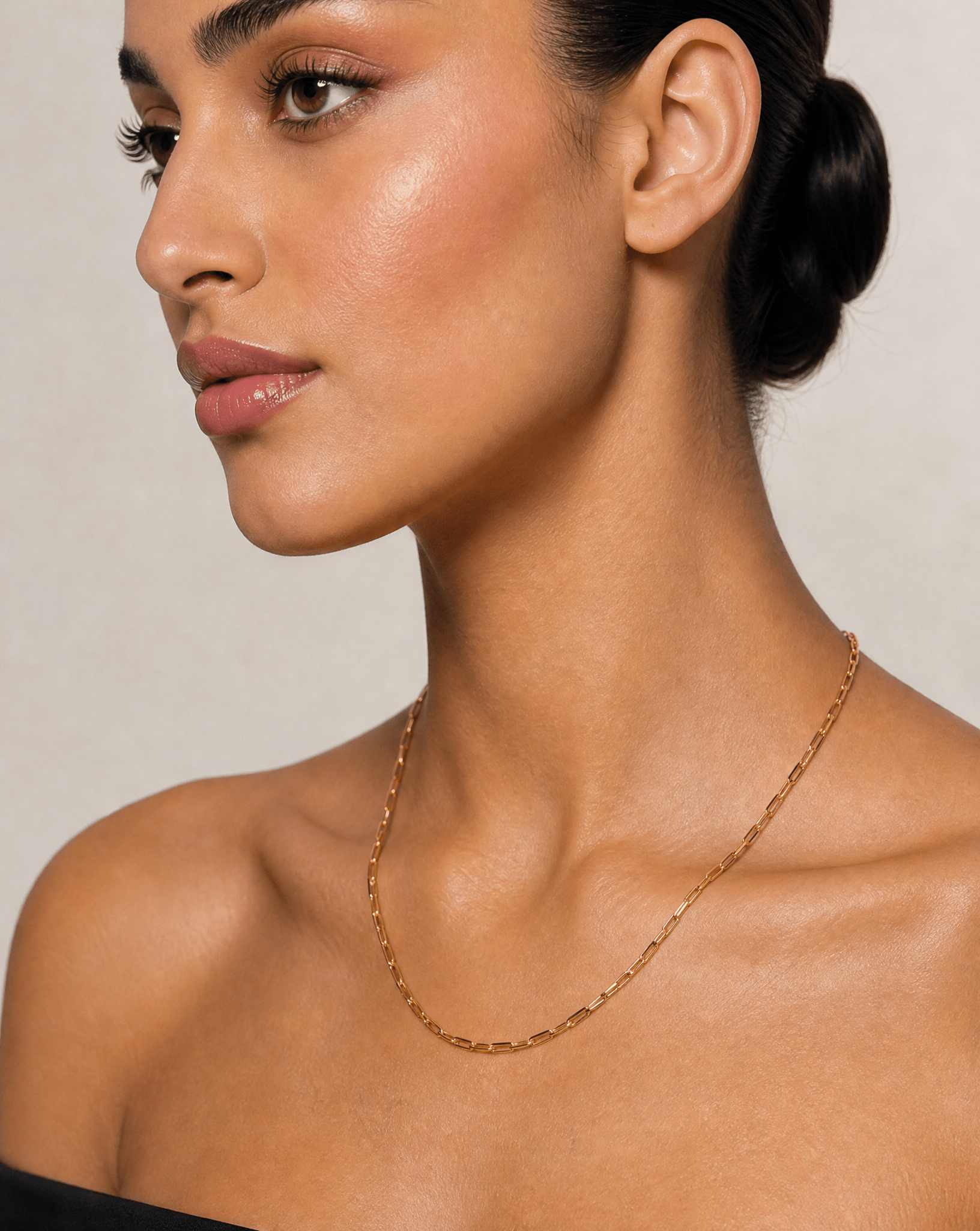 CABLE CHAIN NECKLACE GOLD - GHALIA - MIRA Y MANO