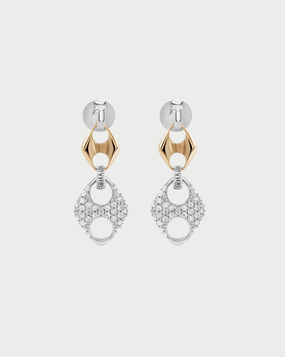 DOUBLE PAVE INFINITY LOOP EARRING - GHALIA - MIRA Y MANO