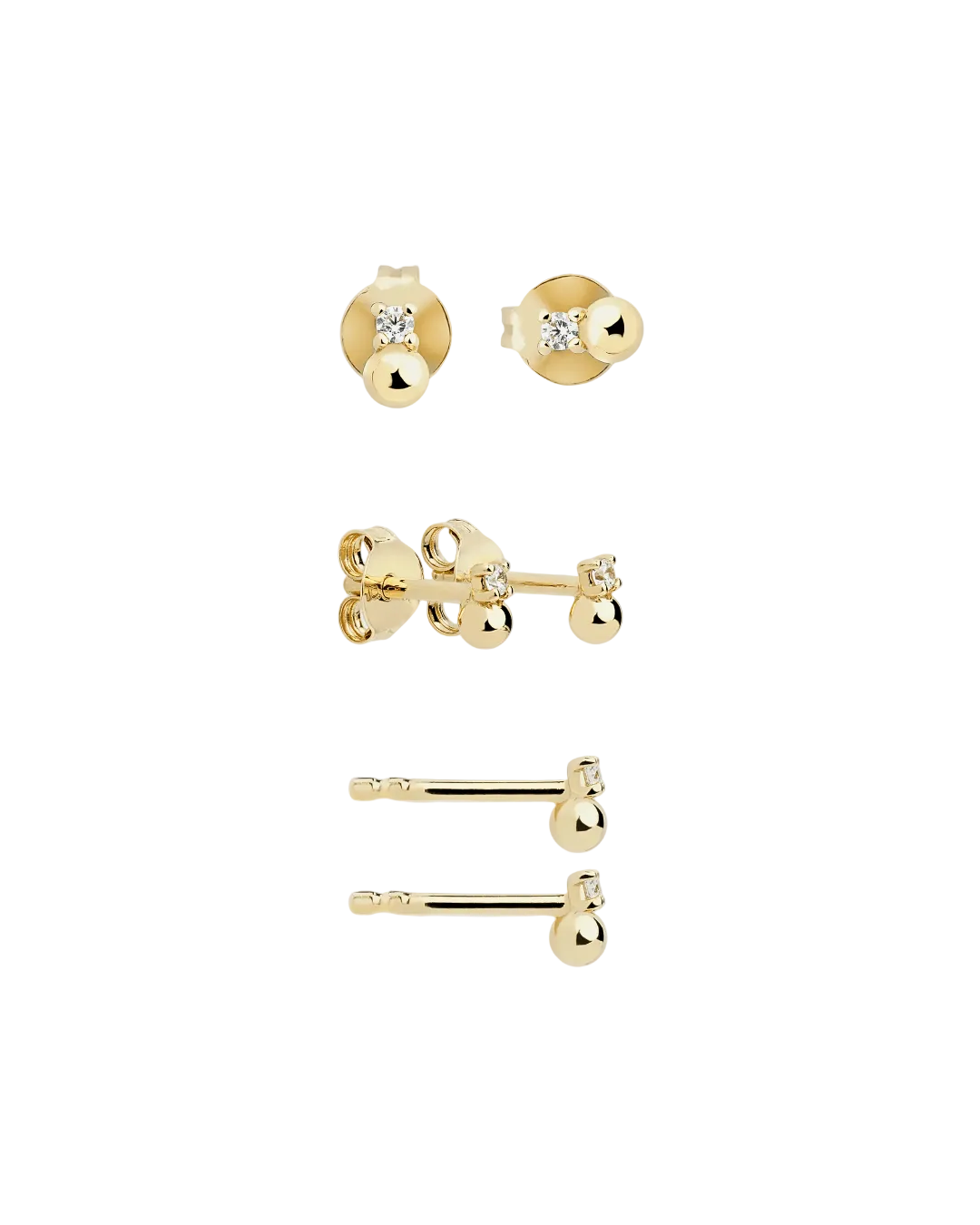 DUO STUDS EARRINGS - GHALIA - MIRA Y MANO