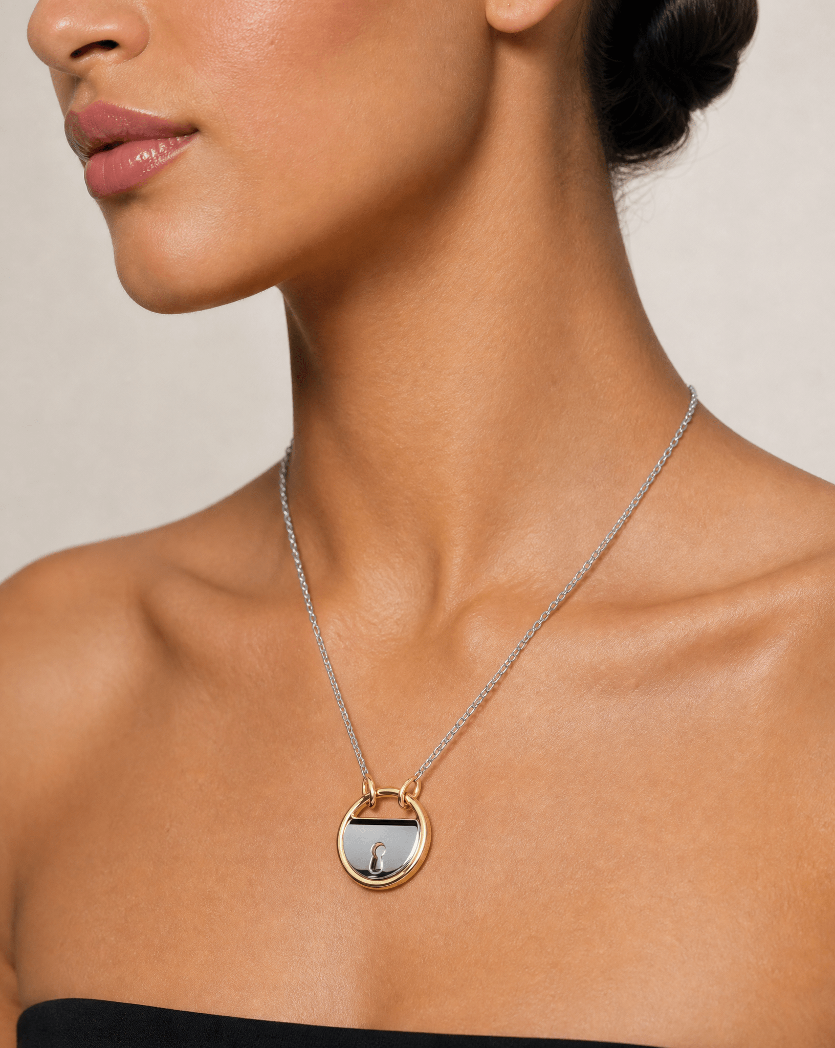 LOVE LOCKET PADLOCK SILVER - GHALIA - MIRA Y MANO