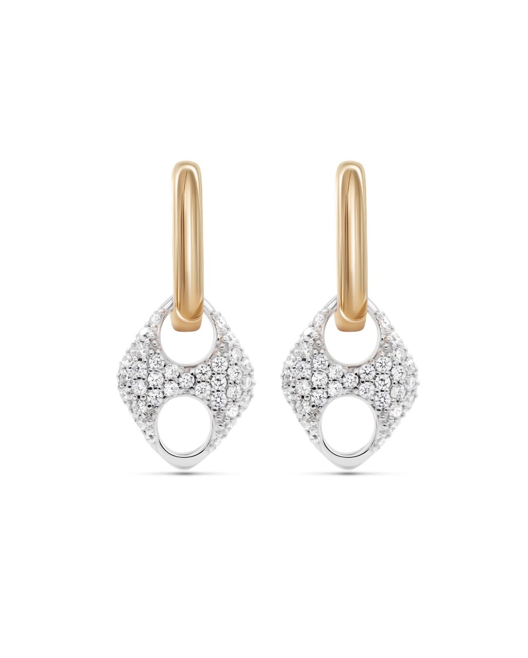 PAVE INFINITY LOOP EARRINGS - GHALIA - MIRA Y MANO