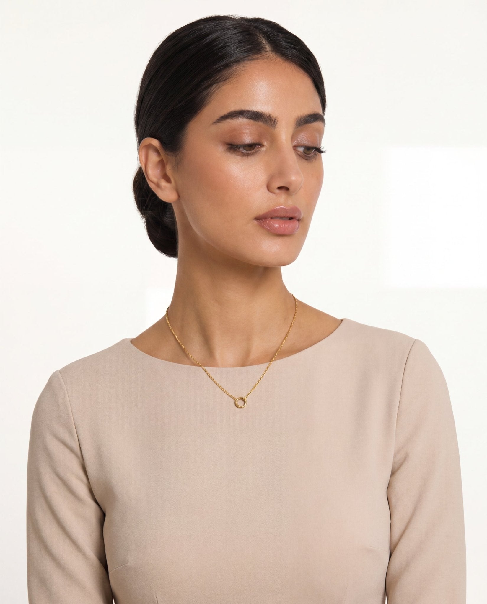 ROLO CHAIN CHARM NECKLACE GOLD - GHALIA - MIRA Y MANO