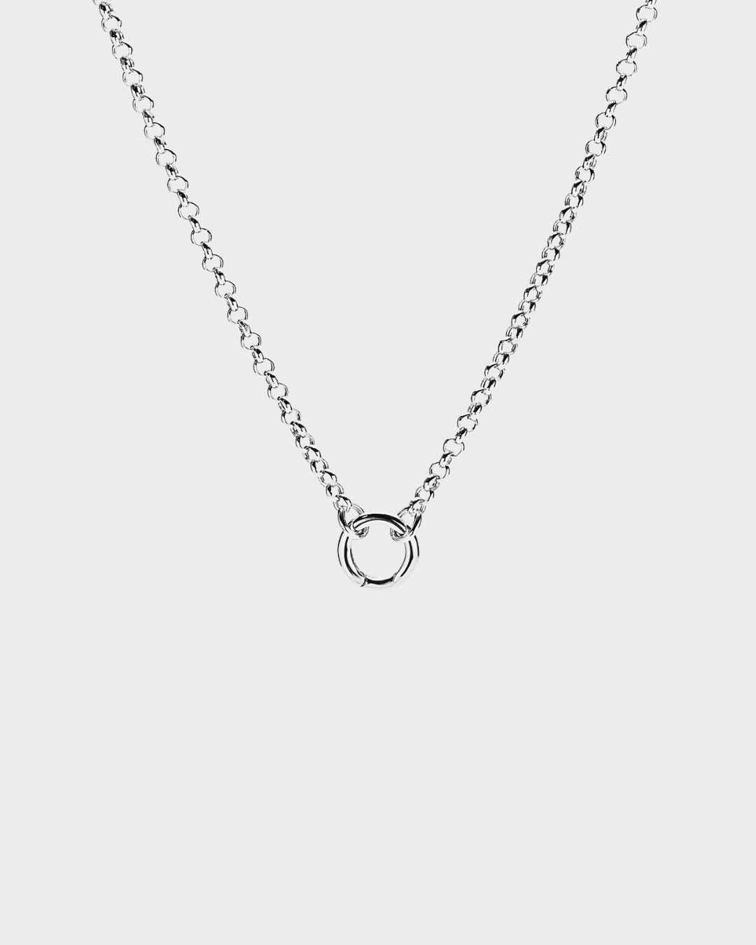 ROLO CHAIN CHARM NECKLACE SILVER - GHALIA - MIRA Y MANO