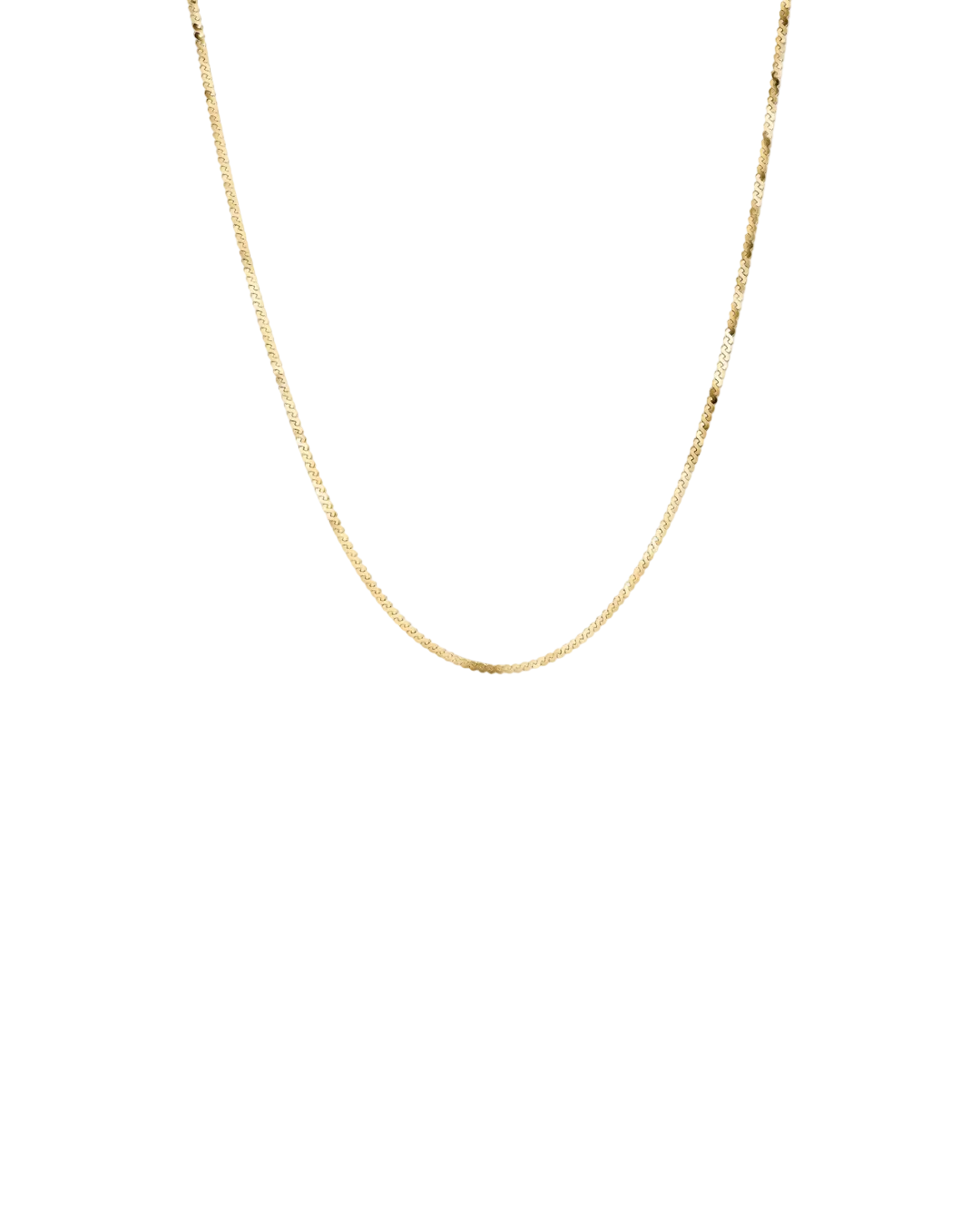 SERPENTINE CHAIN NECKLACE GOLD - GHALIA - MIRA Y MANO