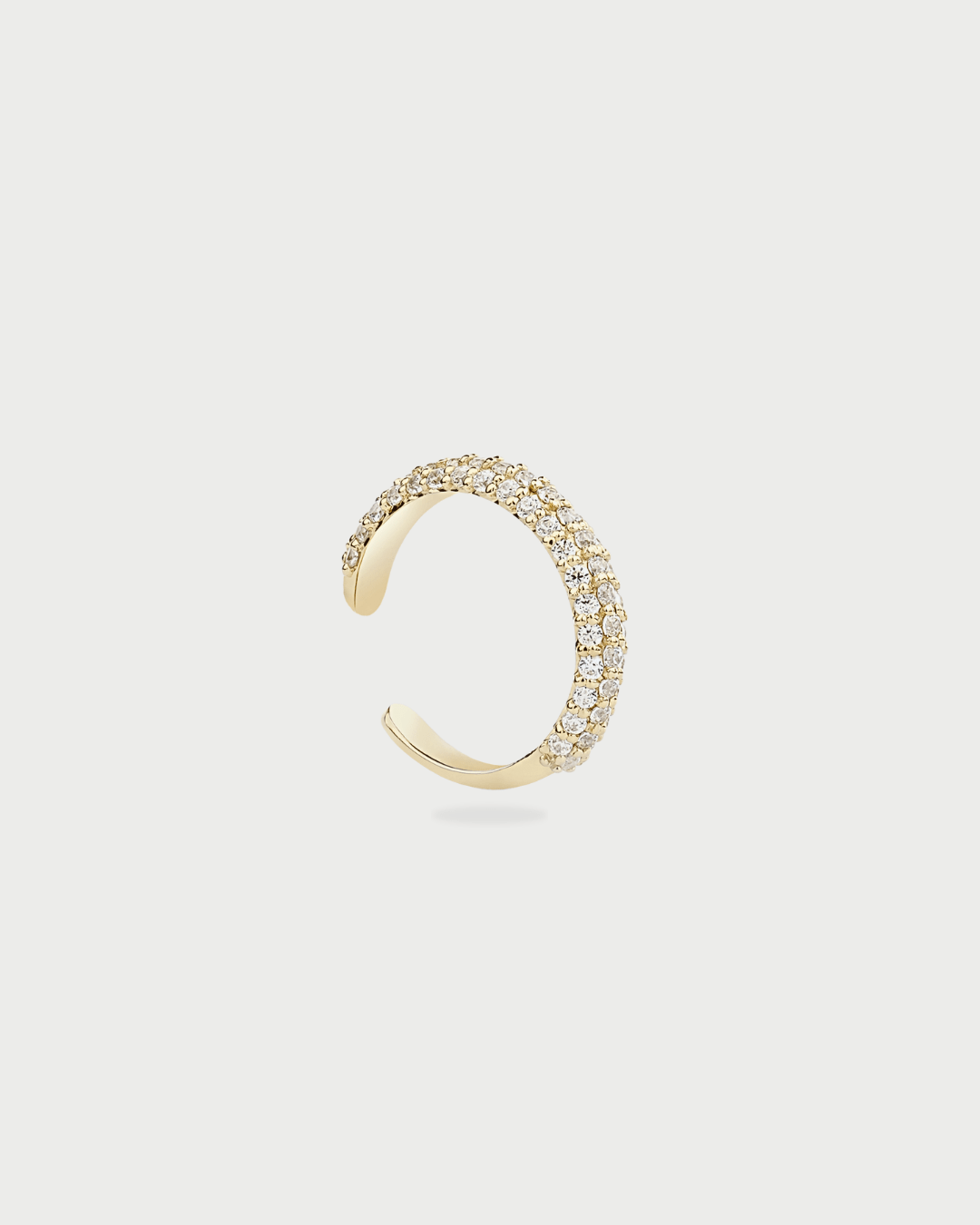 SINGLE GOLD PAVE EAR CUFF - GHALIA - MIRA Y MANO