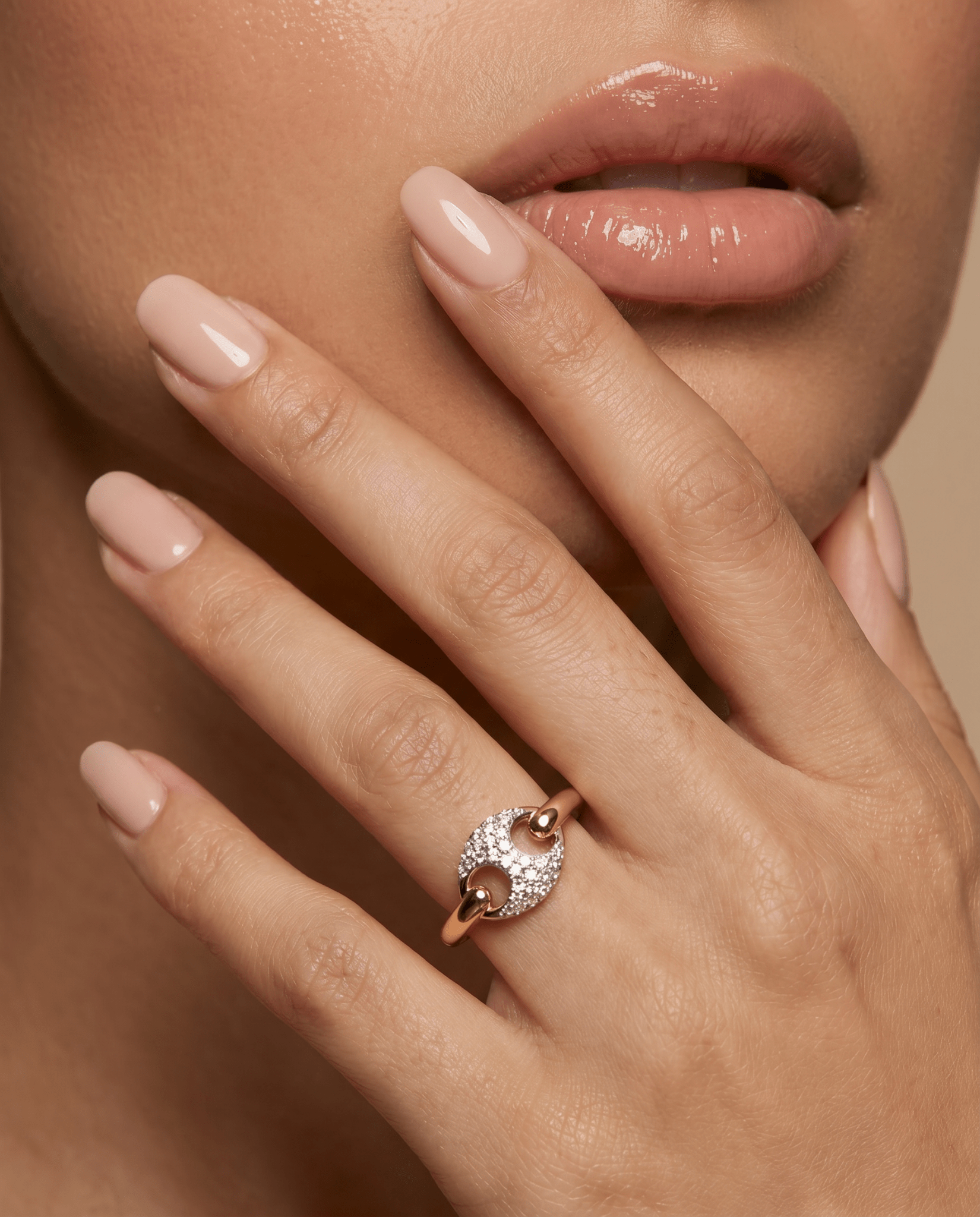 SINGLE INFINITY PAVE RING - GHALIA - MIRA Y MANO