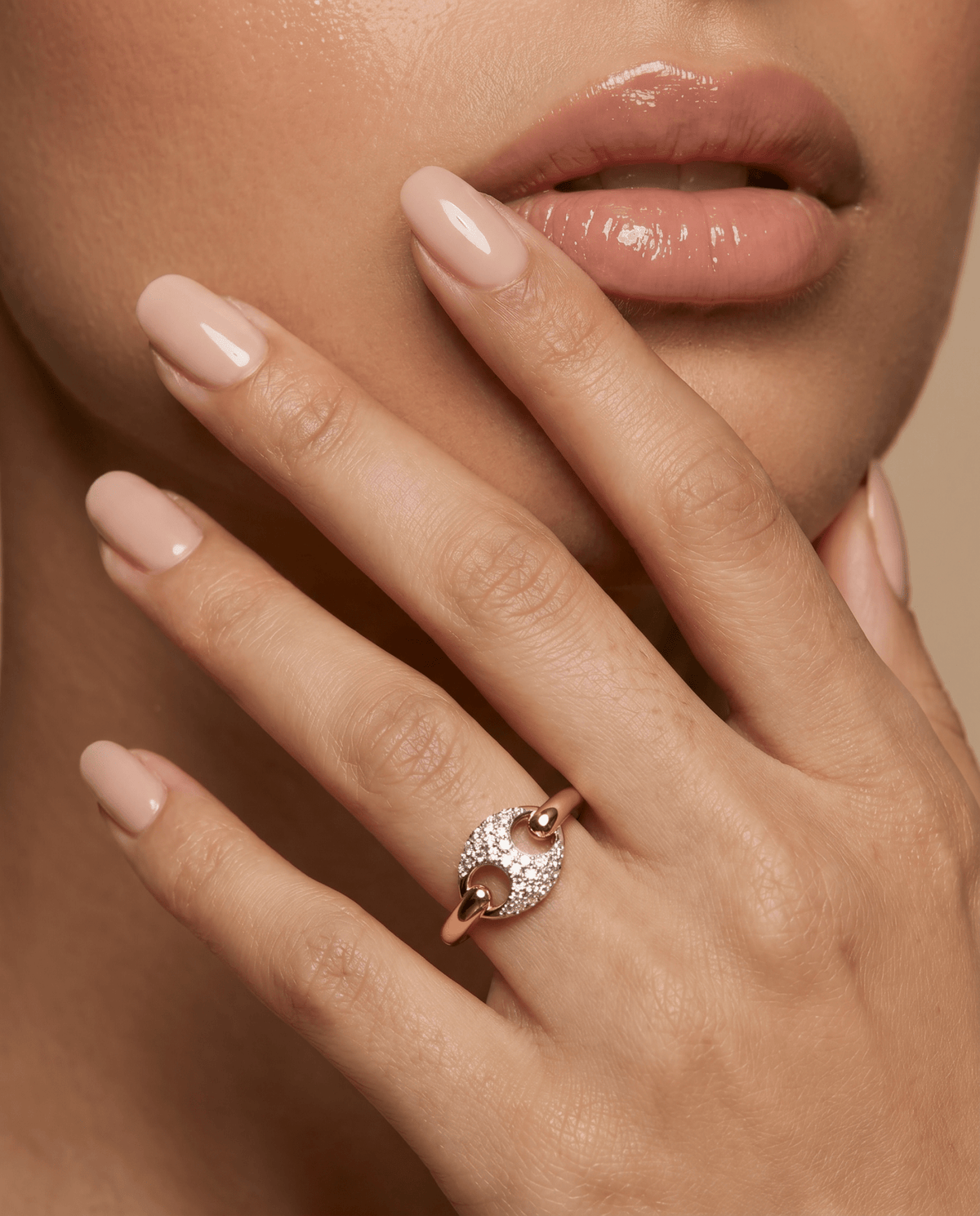 SINGLE INFINITY PAVE RING - GHALIA - MIRA Y MANO