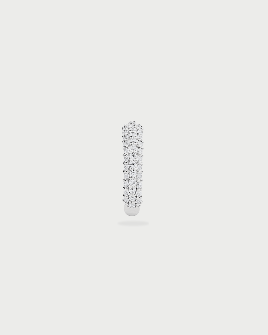 SINGLE SILVER PAVE EAR CUFF - GHALIA - MIRA Y MANO
