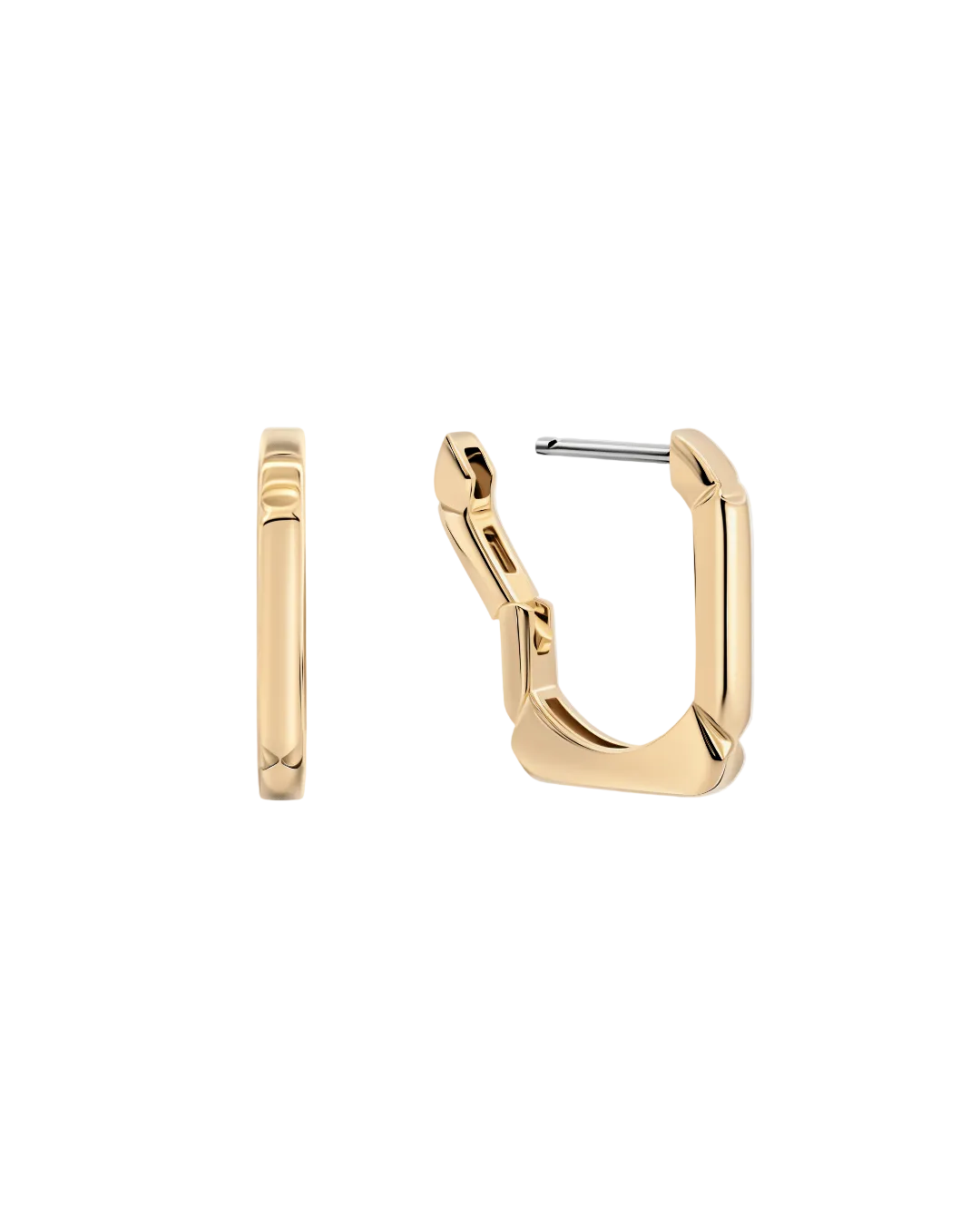 SQUARED HOOPS EARRINGS - GHALIA - MIRA Y MANO