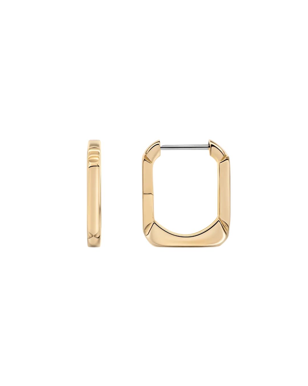 SQUARED HOOPS EARRINGS - GHALIA - MIRA Y MANO