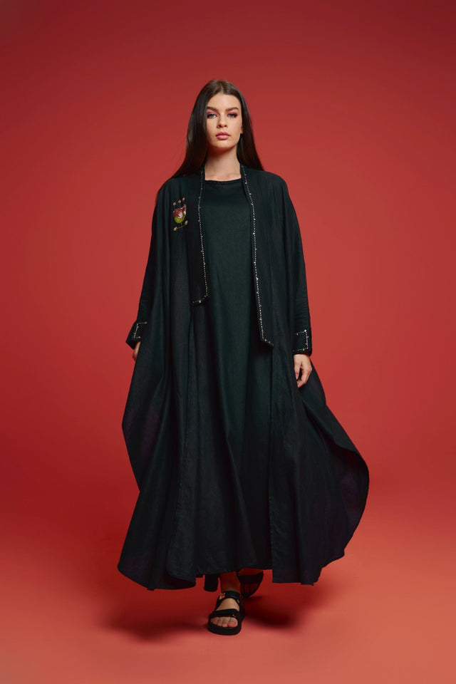 AB.SS24.01 ABAYA SET - GHIZLAN - MIRA Y MANO