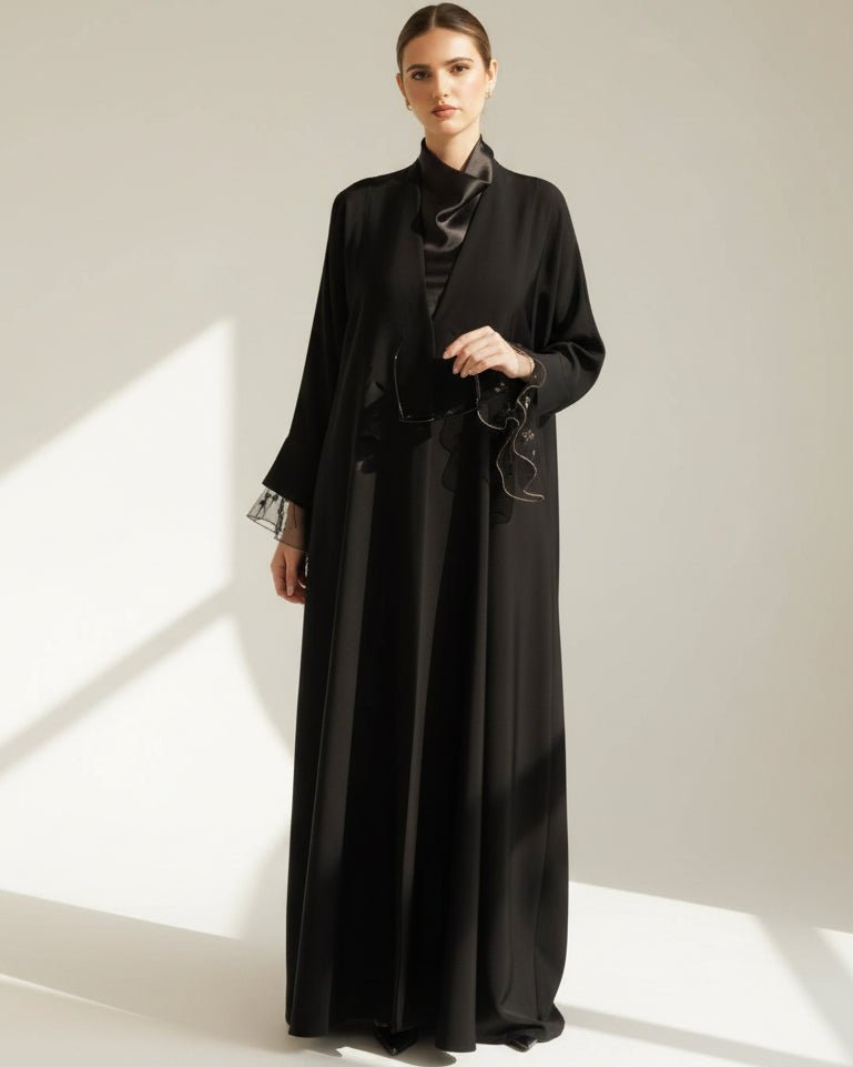 G242-BLK ABAYA - GUL - MIRA Y MANO