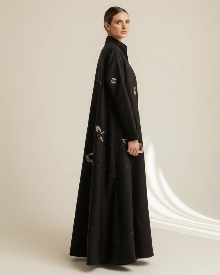 G245-BLK ABAYA - GUL - MIRA Y MANO