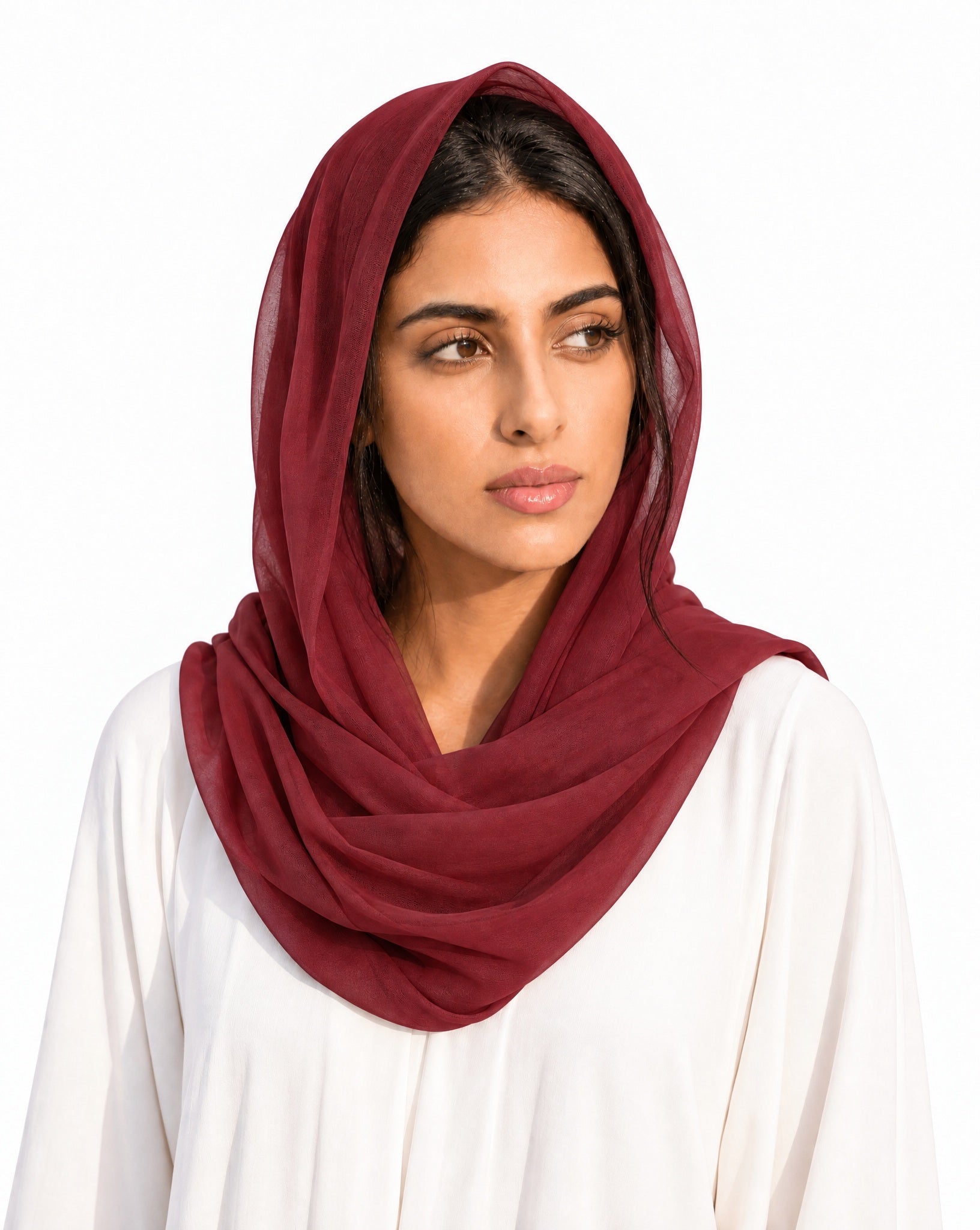 VOILE SCARF BEETROOT - HAALINC. - MIRA Y MANO