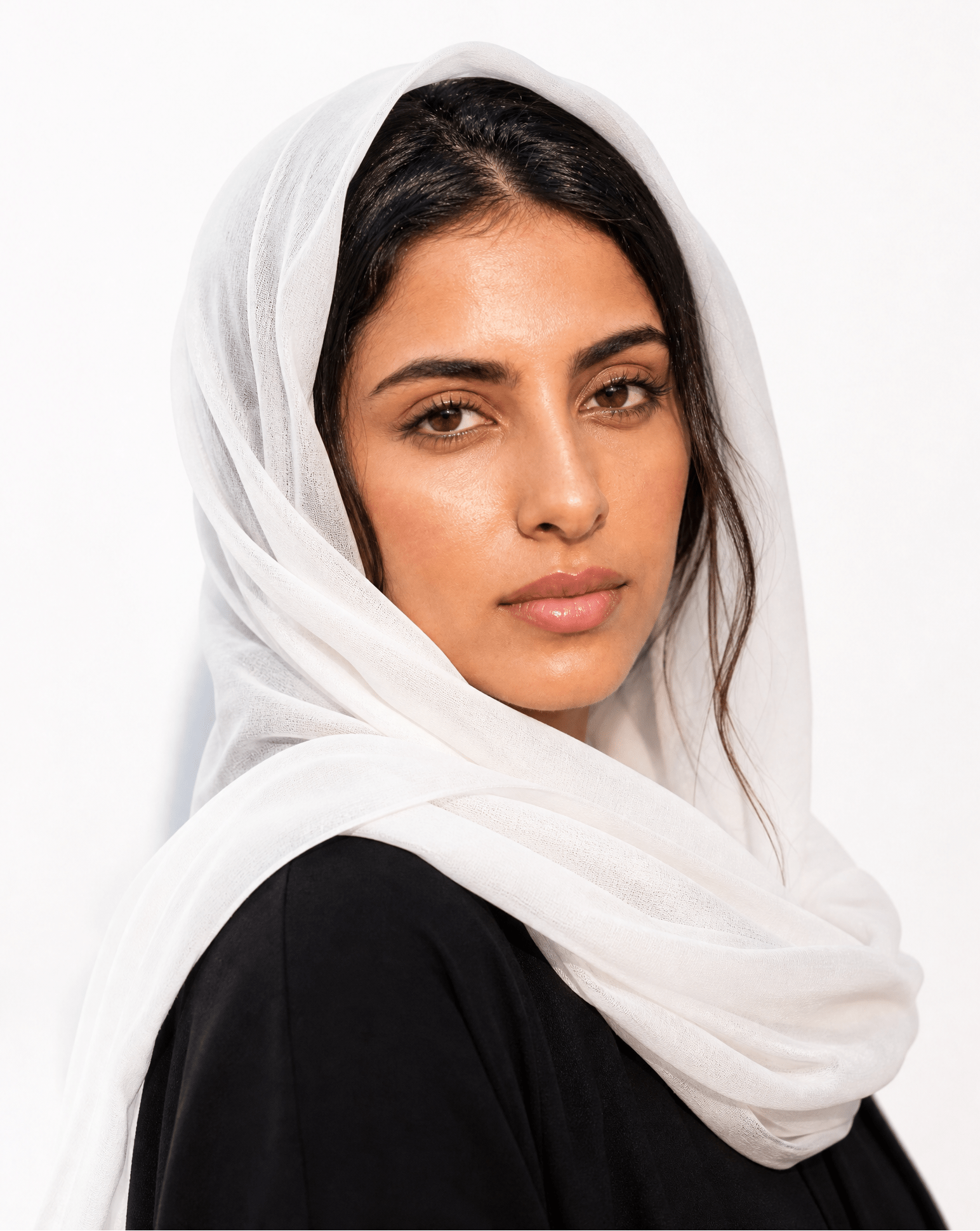 VOILE SCARF BLANC - HAALINC. - MIRA Y MANO