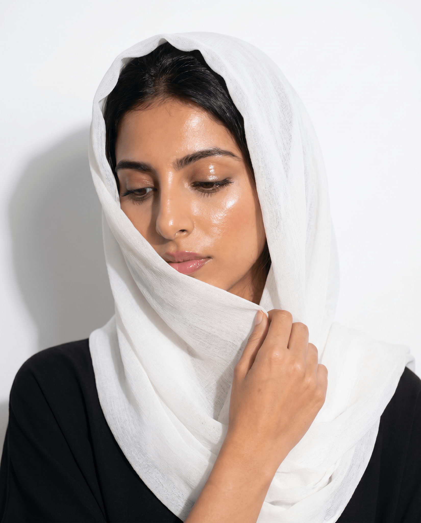 VOILE SCARF BLANC - HAALINC. - MIRA Y MANO