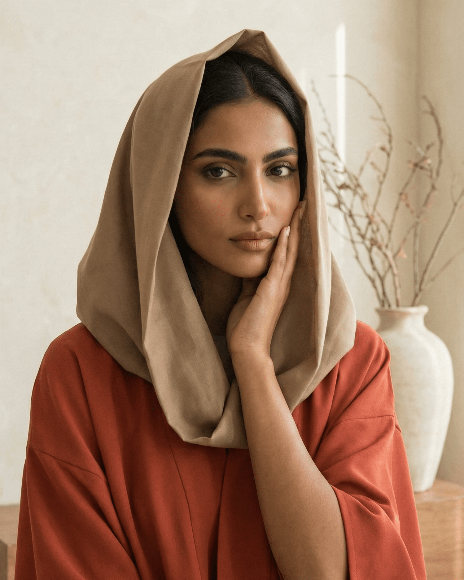 VOILE SCARF CUMIN - HAALINC. - MIRA Y MANO