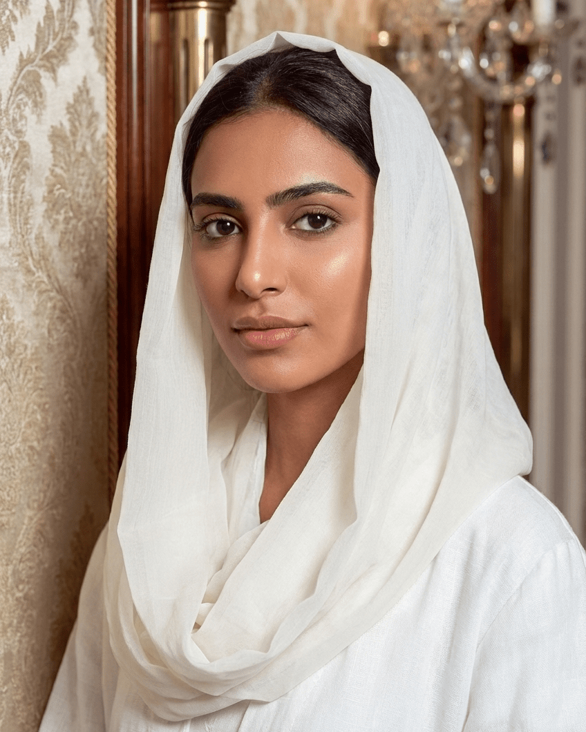 VOILE SCARF WHITE - HAALINC. - MIRA Y MANO