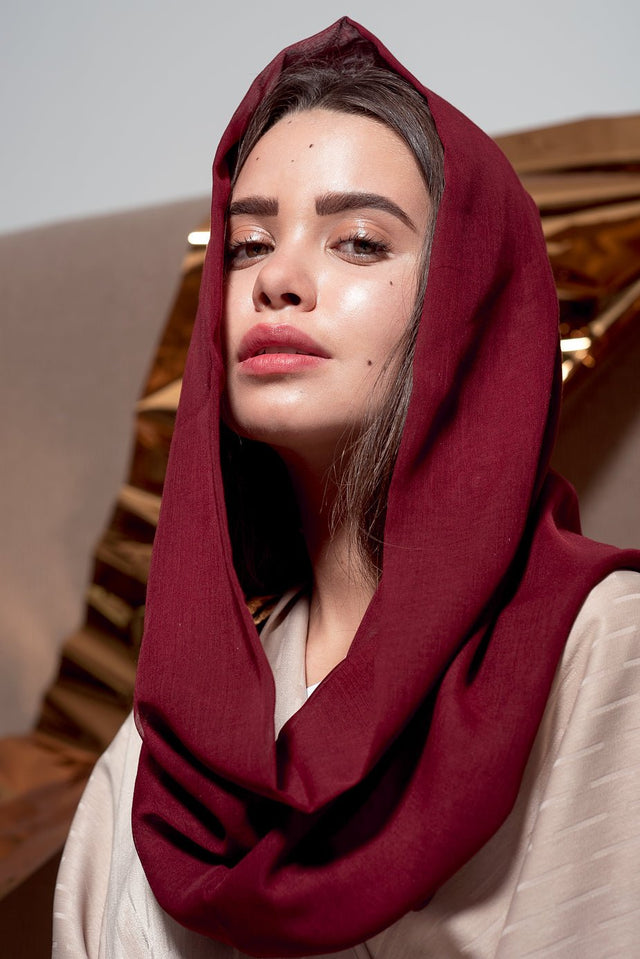 VOILE SNOOD BEETROOT - HAALINC. - MIRA Y MANO