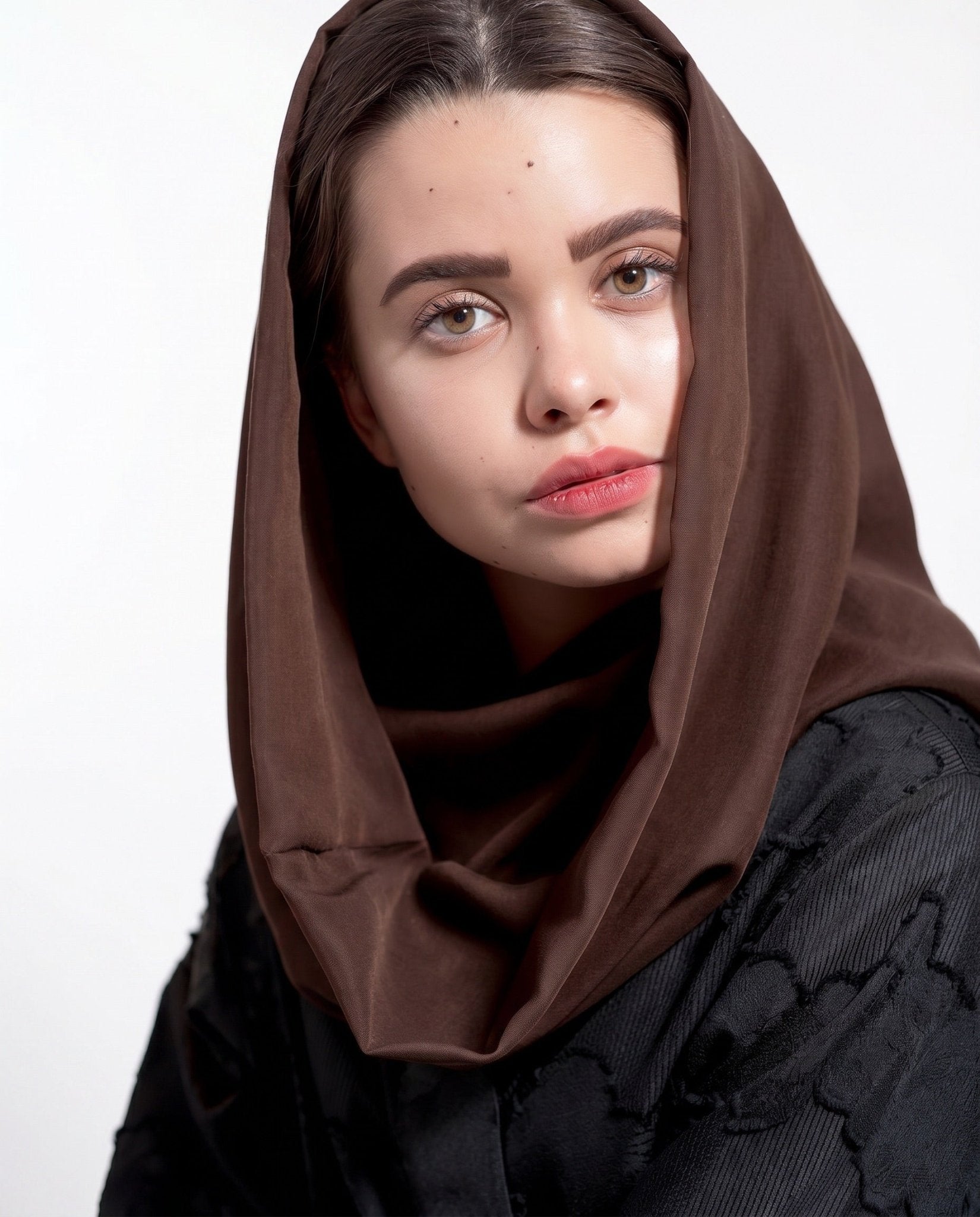 VOILE SNOOD CHOCLATE BROWN - HAALINC. - MIRA Y MANO