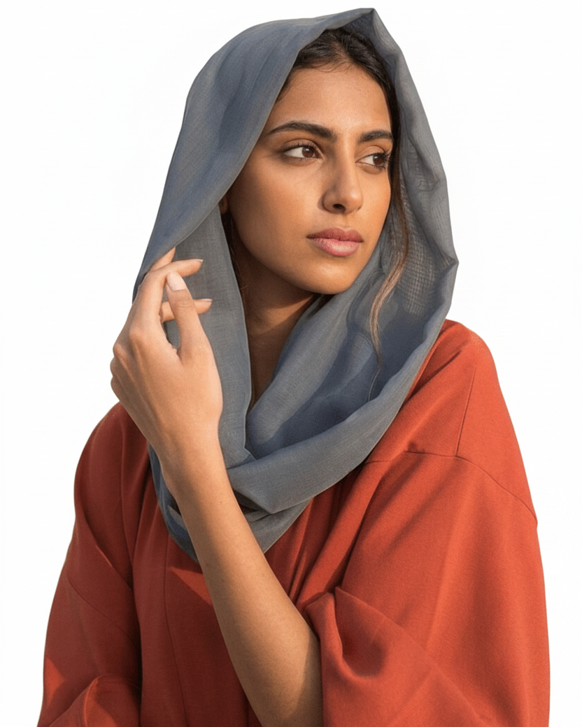 VOILE SNOOD GRISAILLE - HAALINC. - MIRA Y MANO