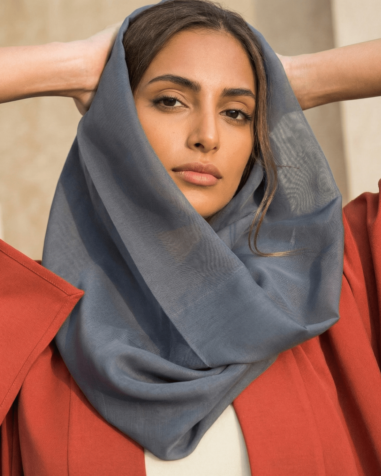 VOILE SNOOD NAVY GREY - HAALINC. - MIRA Y MANO