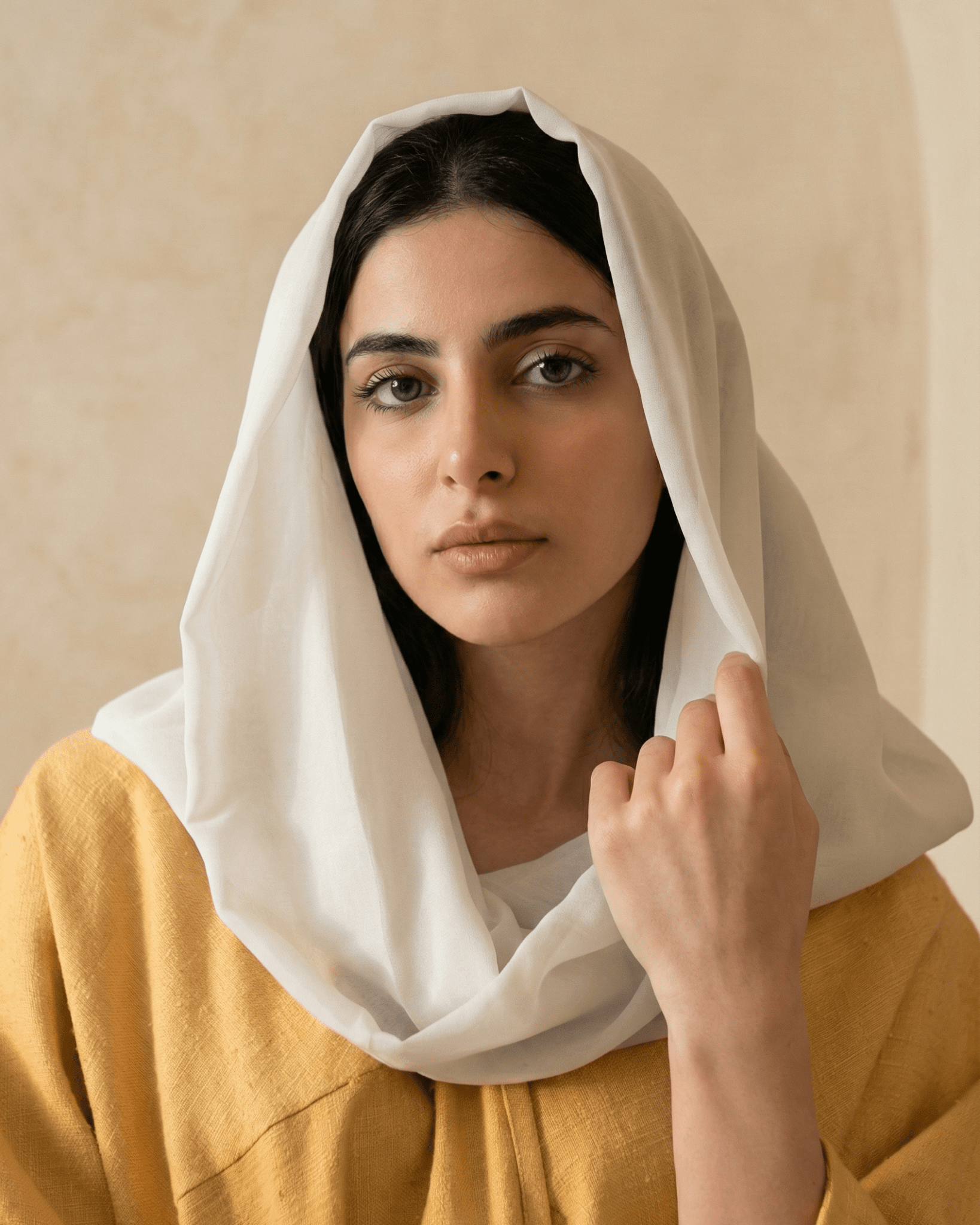 VOILE SNOOD OFFWHITE - HAALINC. - MIRA Y MANO