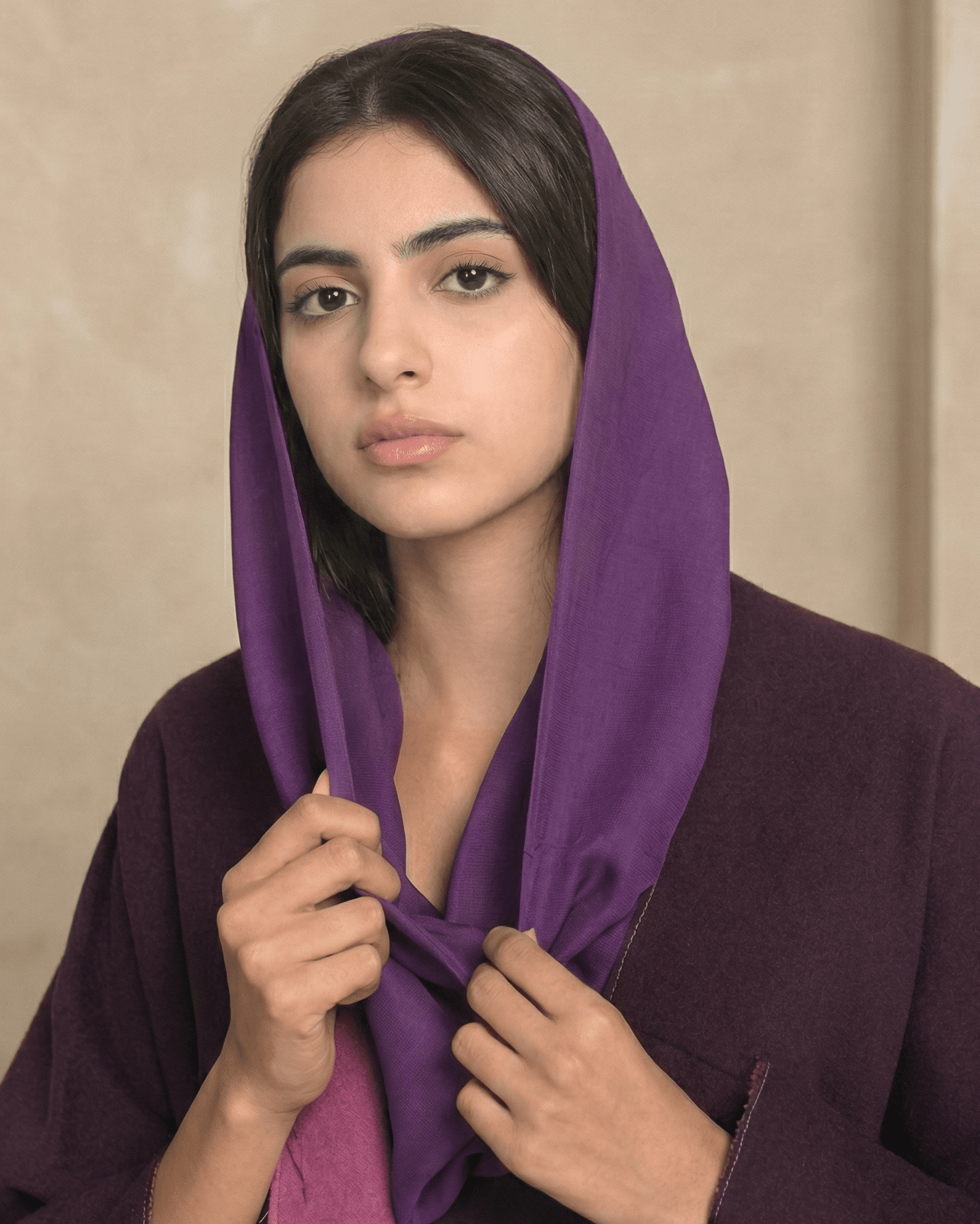 VOILE SNOOD PURPLE - HAALINC. - MIRA Y MANO