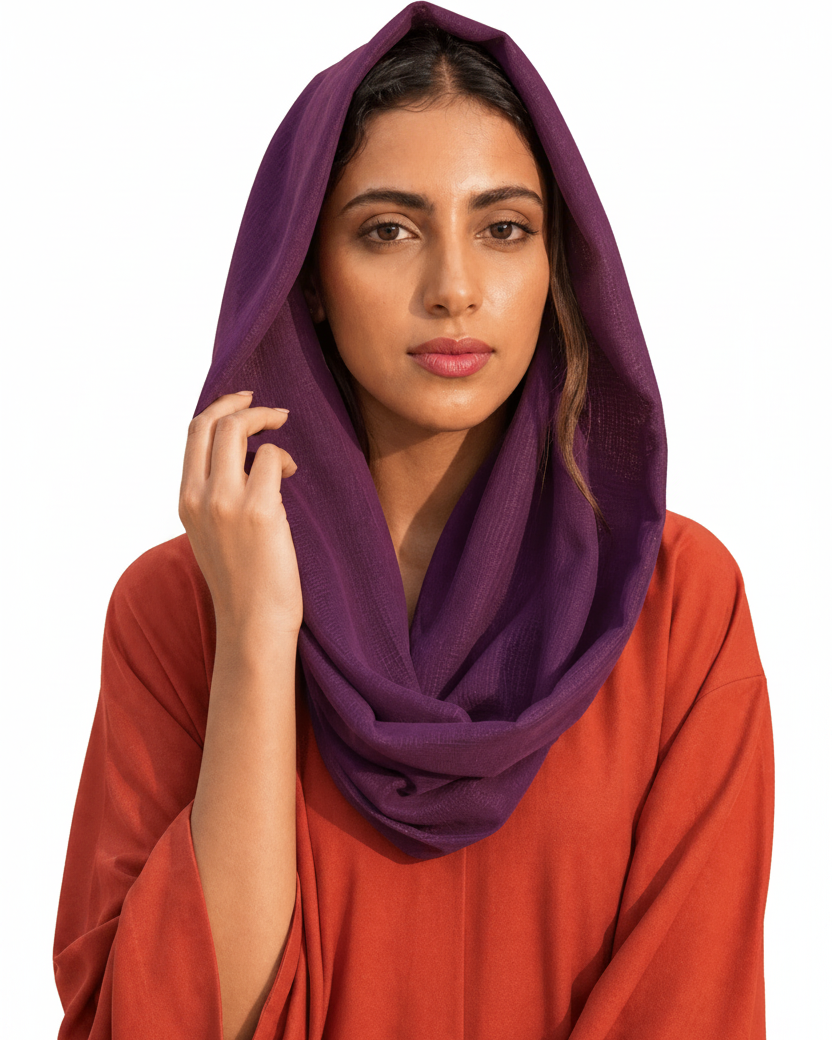 VOILE SNOOD PURPLE - HAALINC. - MIRA Y MANO