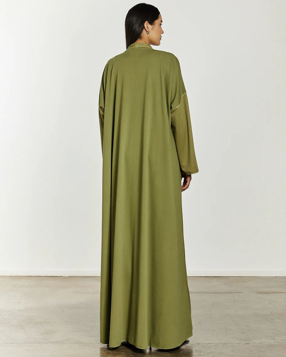 SWAY MUSTARD ABAYA - HAMADIS - MIRA Y MANO