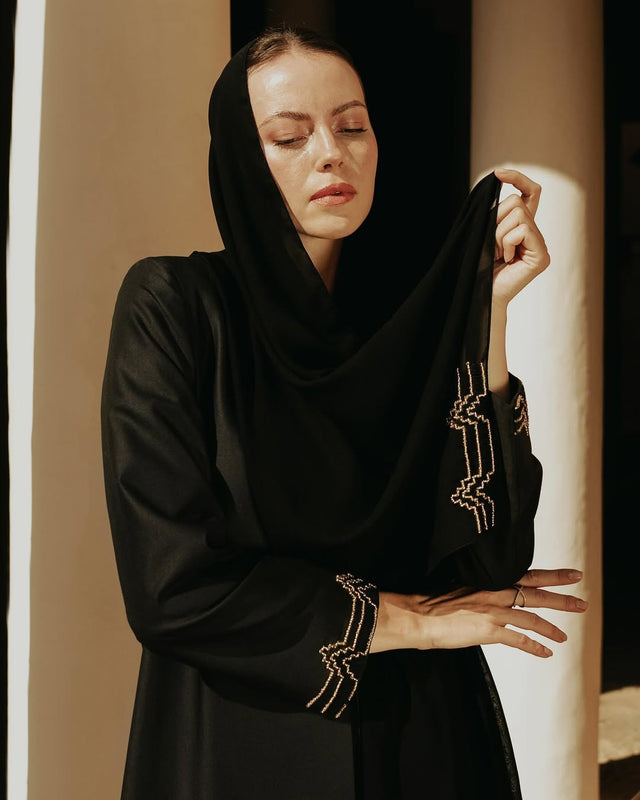 HON018 - BK ABAYA - HOUSE OF N - MIRA Y MANO