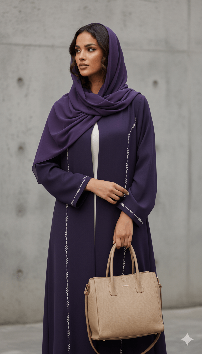HON058 - PUR ABAYA - HOUSE OF N - MIRA Y MANO