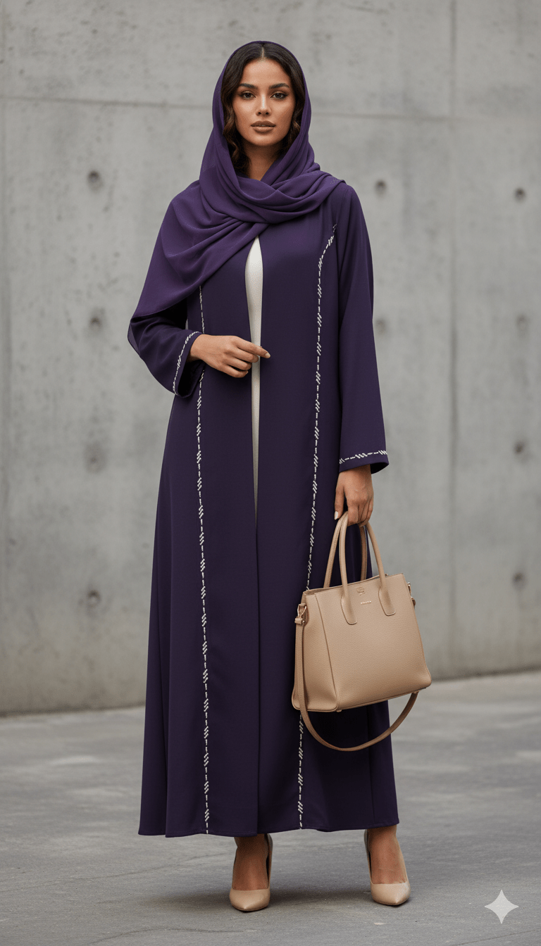 HON058 - PUR ABAYA - HOUSE OF N - MIRA Y MANO