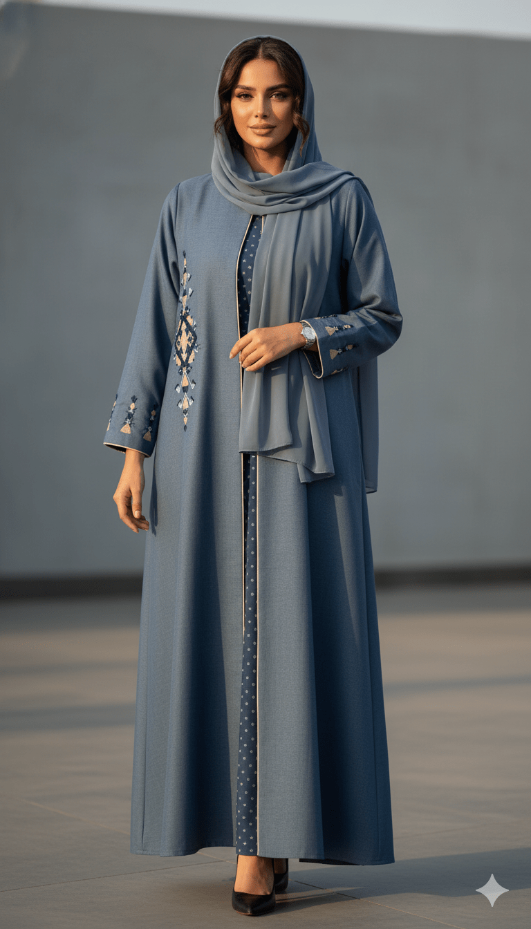 HON060 - B ABAYA - HOUSE OF N - MIRA Y MANO