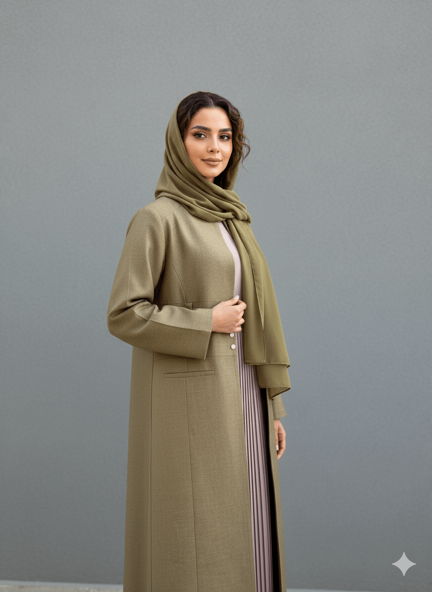 HON064 ABAYA SET - HOUSE OF N - MIRA Y MANO