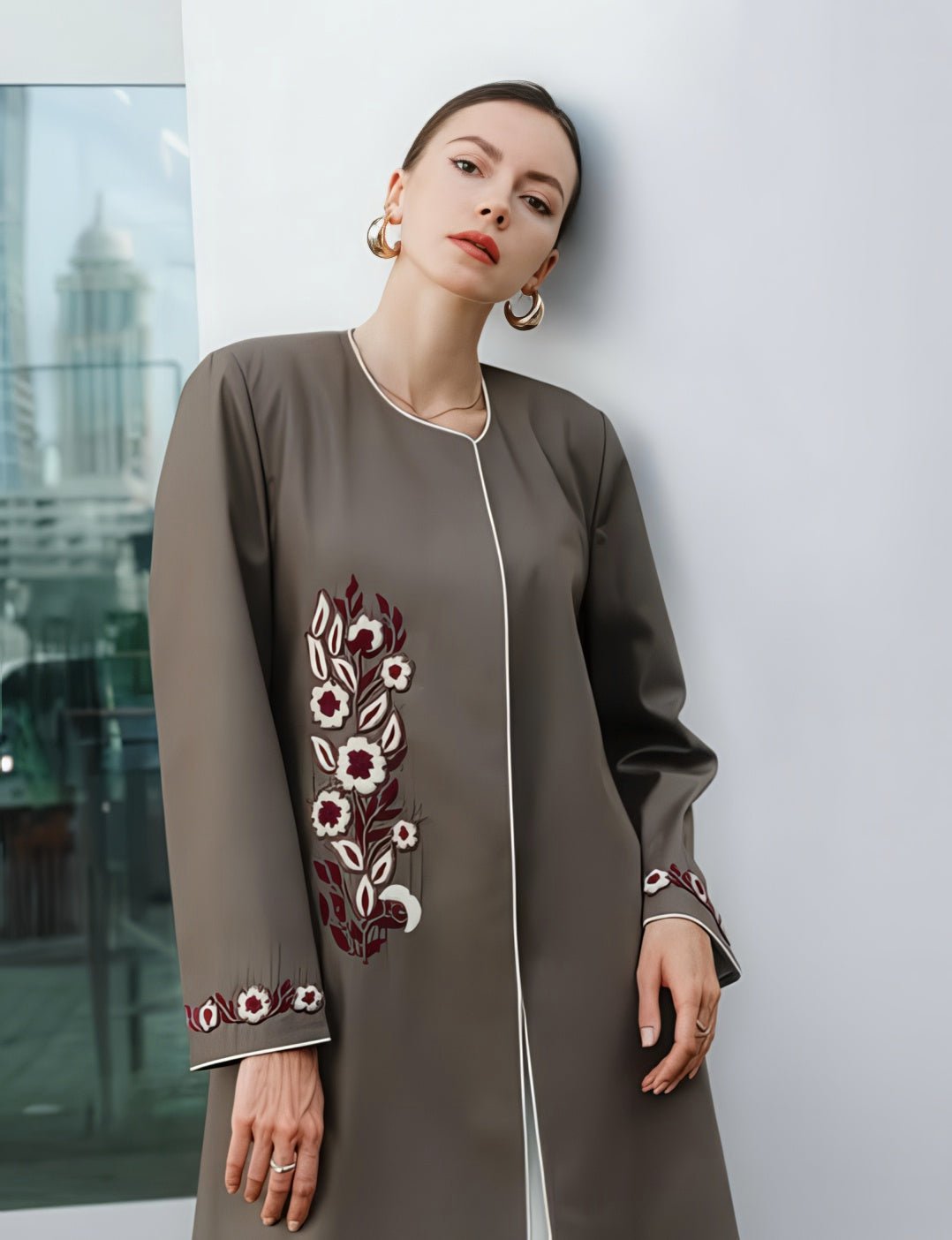 HON076 ABAYA - HOUSE OF N - MIRA Y MANO