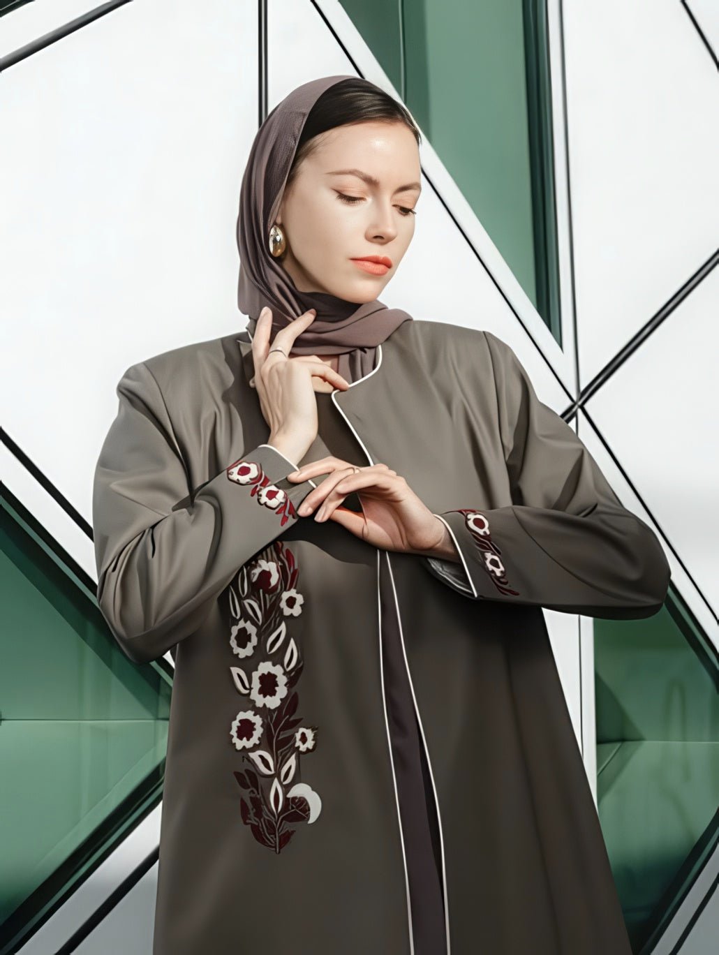 HON076 ABAYA - HOUSE OF N - MIRA Y MANO