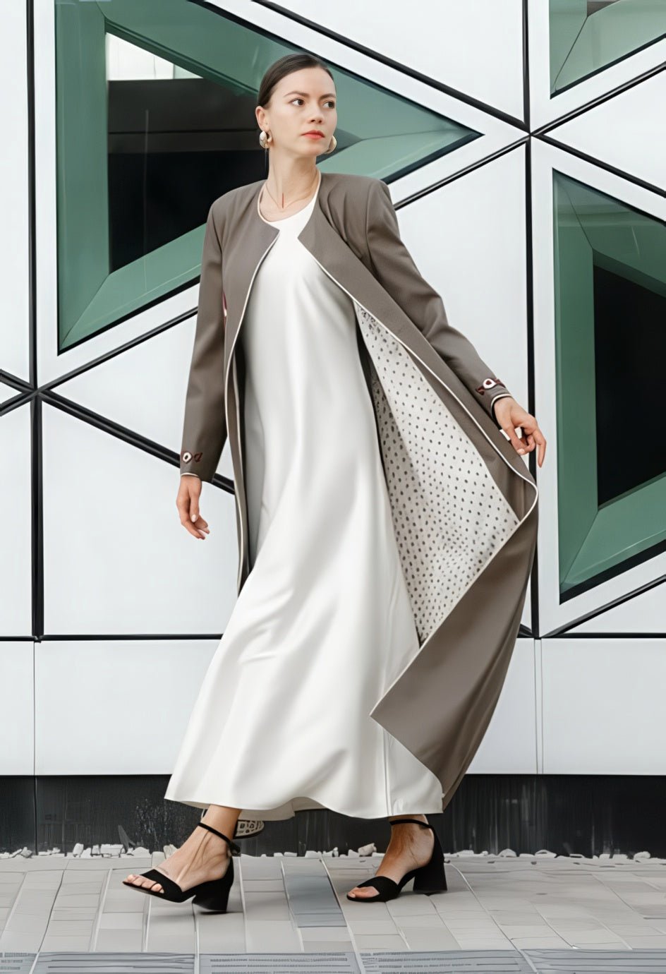 HON076 ABAYA - HOUSE OF N - MIRA Y MANO