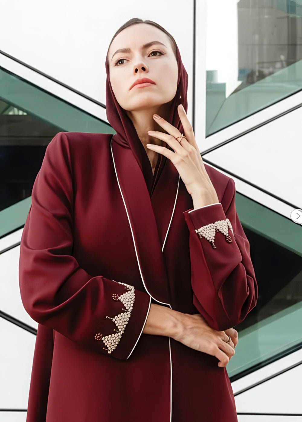 HON077 ABAYA - HOUSE OF N - MIRA Y MANO