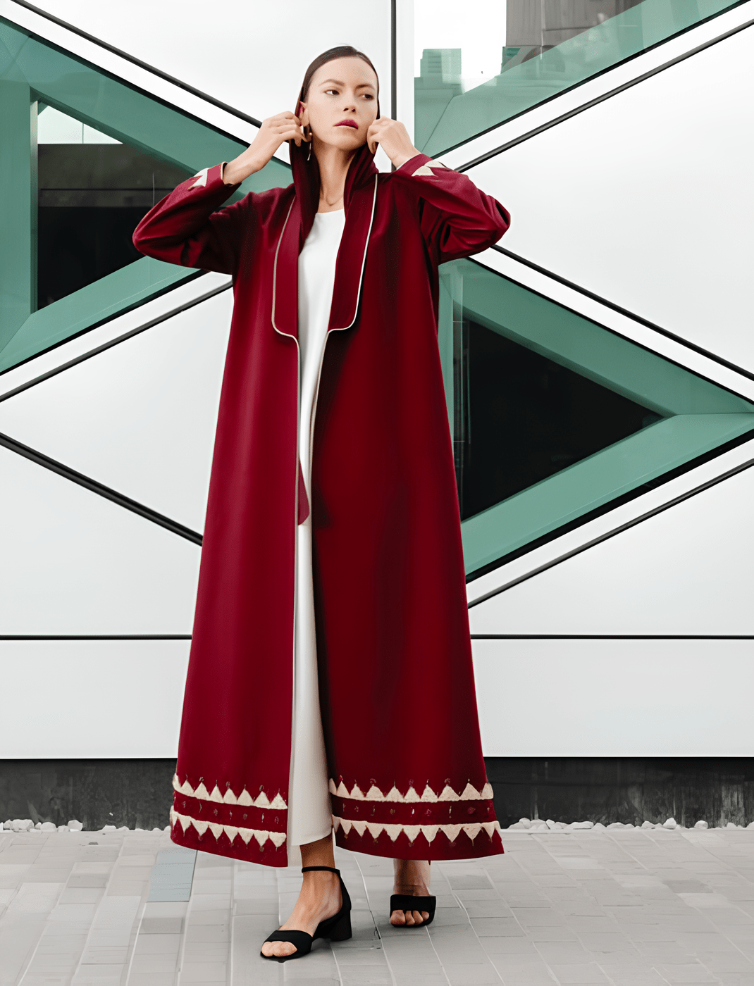 HON077 ABAYA - HOUSE OF N - MIRA Y MANO
