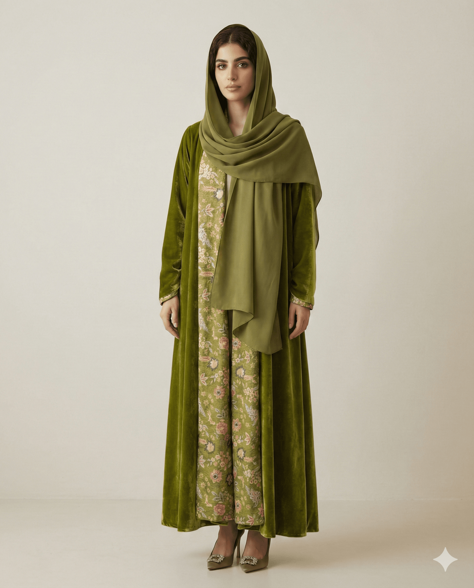 HON083 ABAYA - HOUSE OF N - MIRA Y MANO