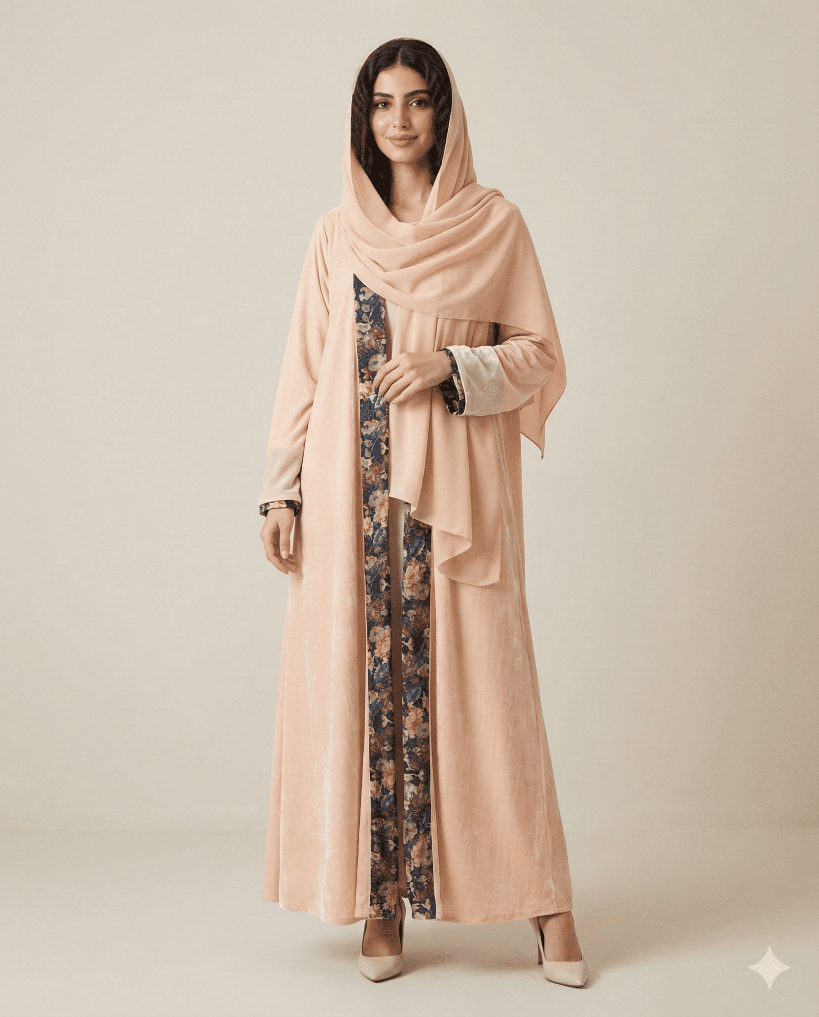 HON085 ABAYA - HOUSE OF N - MIRA Y MANO