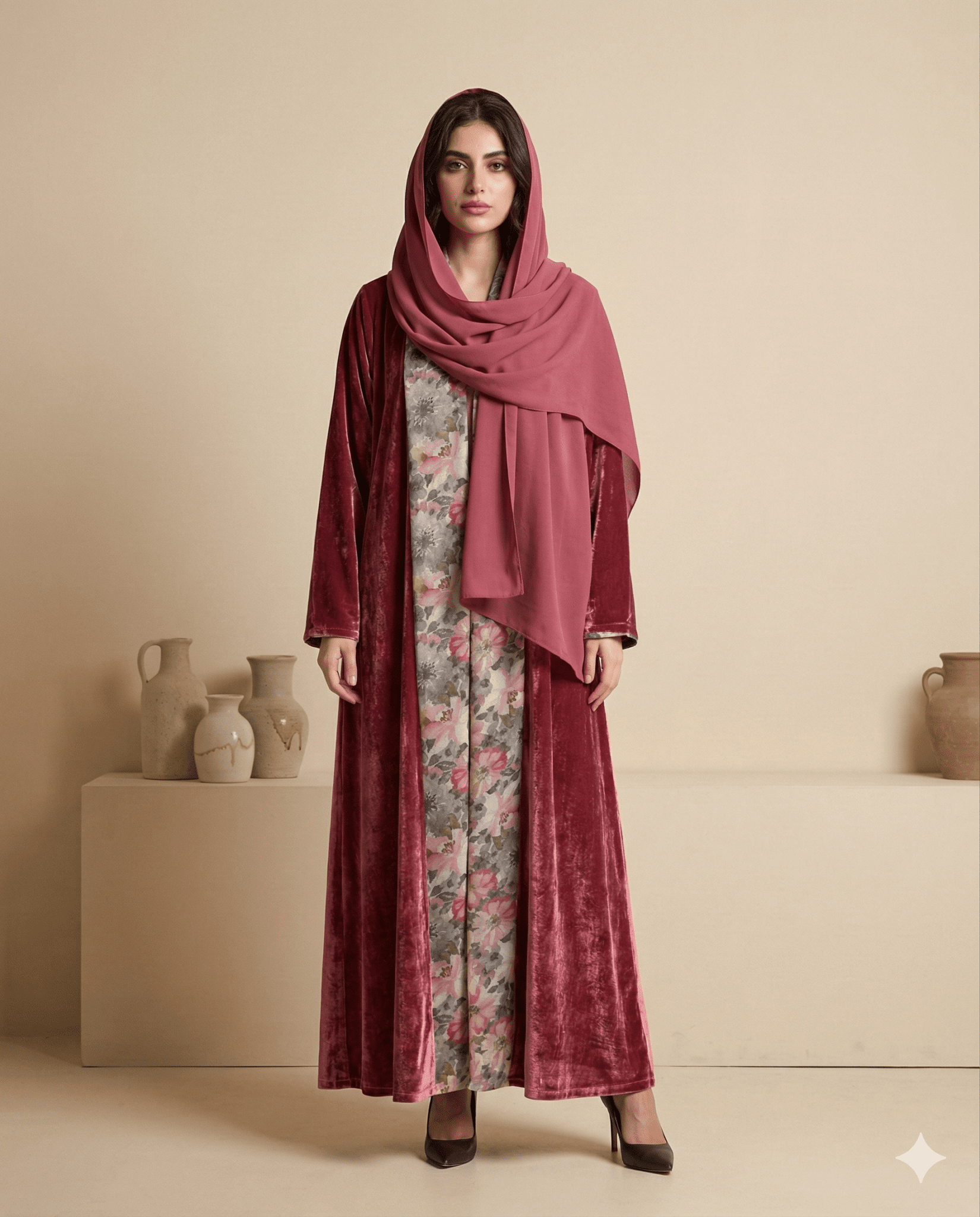 HON086 ABAYA - HOUSE OF N - MIRA Y MANO